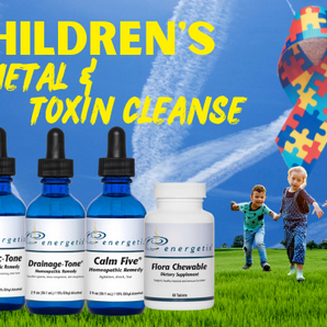 Kid's Heavy Metal  And Toxin Detox PLUS Liver Support, Emotional Support, and Pre/Pro biotic  - Tox Chord, Vac Chord, Hepatic Tone, Drainage Tone, Calm Five, and Flora Chewable